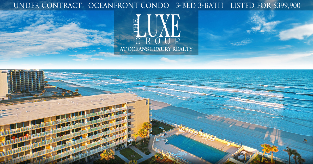 Towers Grande Condo 1101 Under Contract - 2055 S Atlantic Daytona Beach Shores - The LUXE Group 386.299.4043